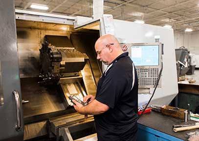 CNC machining at Fitz Manufacturing